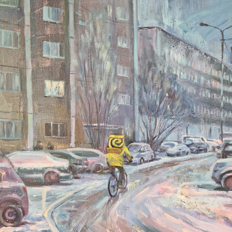 Маленький герой в жёлтом плаще
