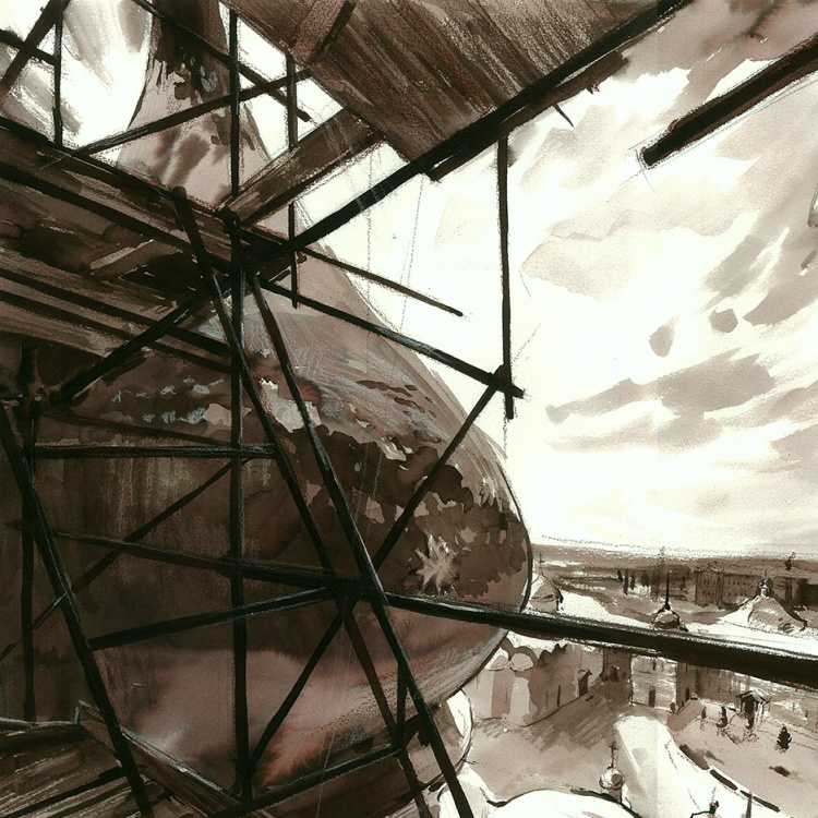 На лесах. Лист 1