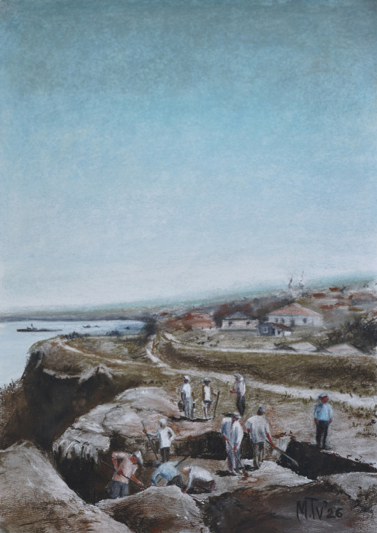 Раскопки в Тамани