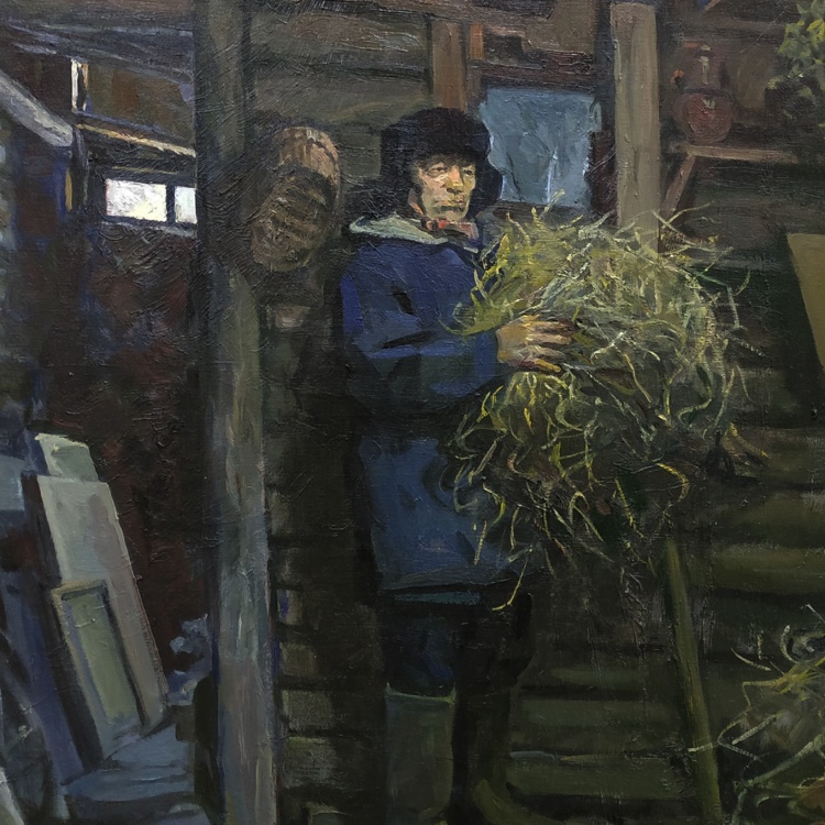 На заднем дворе