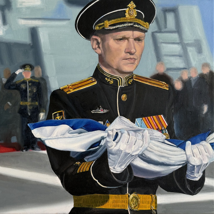 Поднятие флага ВМФ на «Иване Папанине»